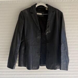 Black Leather Amanda Smith 90's Women's Jacket